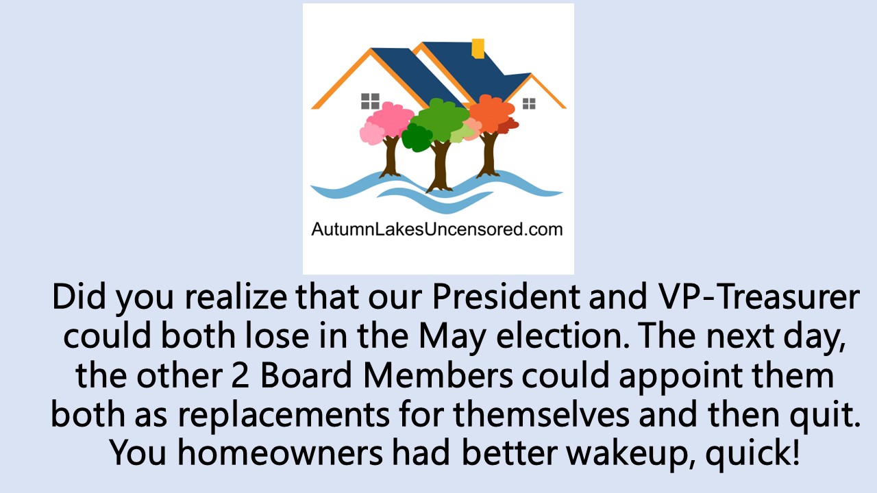 Did you realize that our President and VP-Treasurer